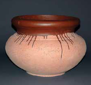 Ethnic Pottery Low Anfora Vase